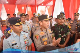 Bersama Kapolda Riau, Danrem 031/WB Tinjau Pospam Lebaran Mudik Lebaran 1446 H